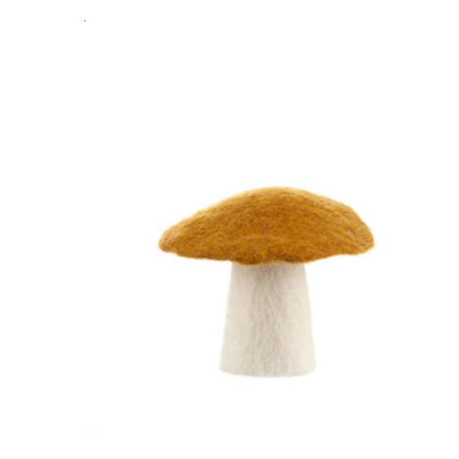 Decorative Felt Mushroom | Gold