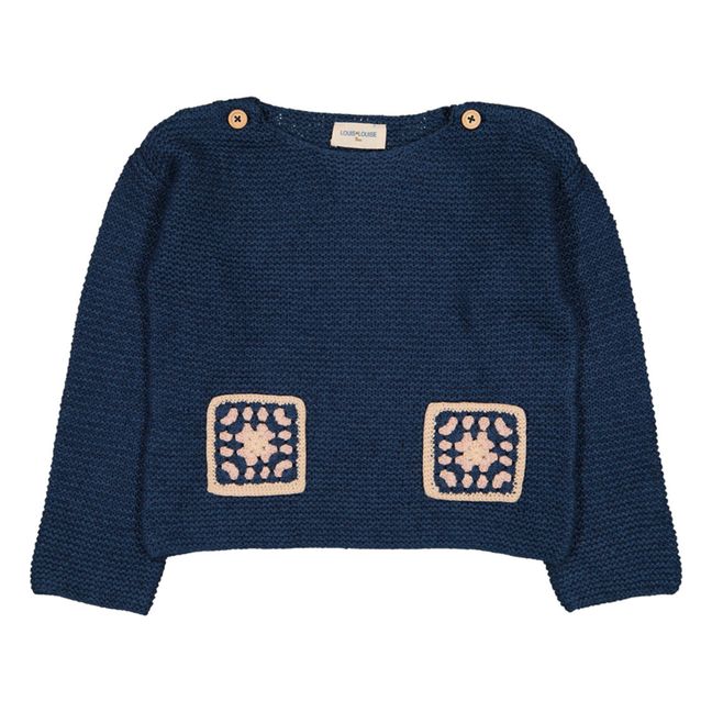 Maglione in cotone e lana Carry | Blu