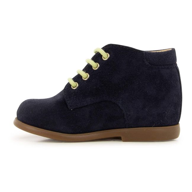 Nioupi Suede Ankle Boots Navy blue