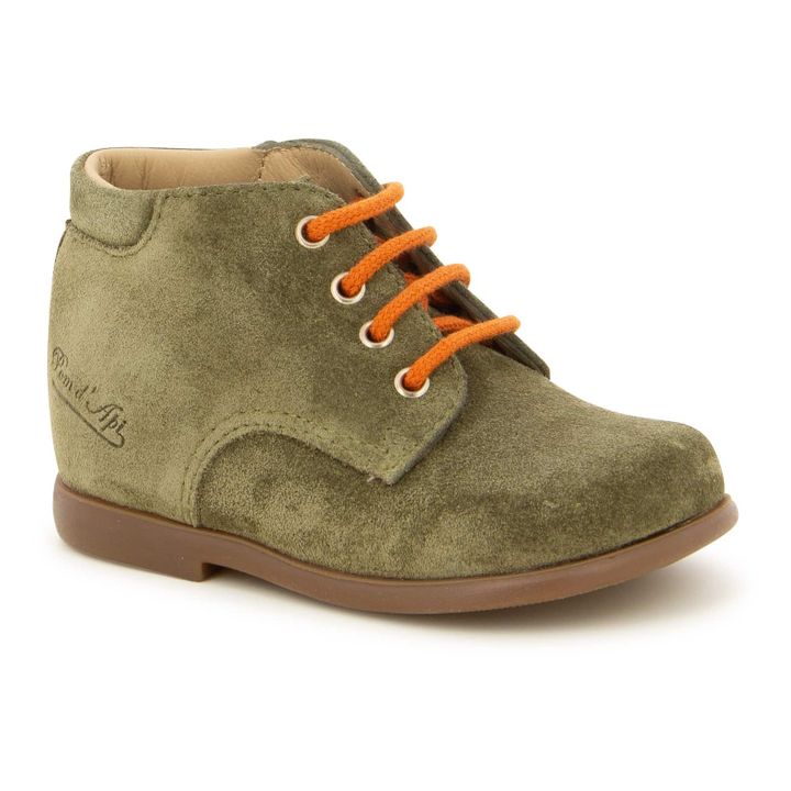 Nioupi Suede Ankle Boots | Verde oliva- Immagine del prodotto n°1
