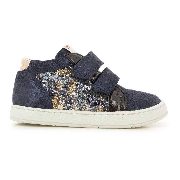 Dop Glitter Foam Velcro Sneakers | Blu marino- Immagine del prodotto n°0