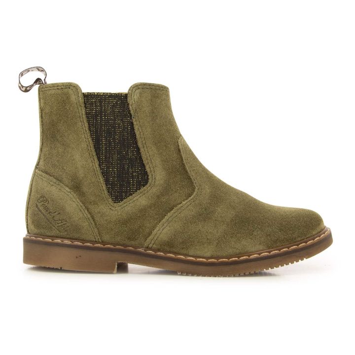 Chelsea City Jodzip Suede Boots Olive green- Product image n°0