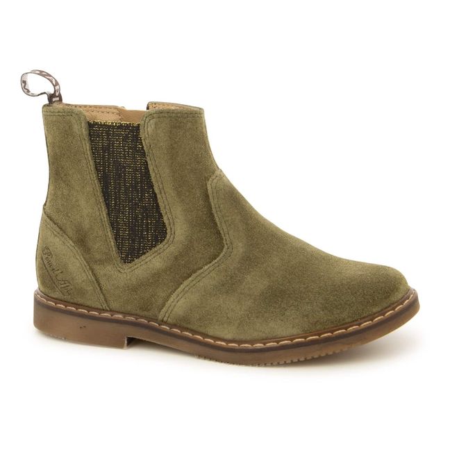 Chelsea City Jodzip Suede Boots Olive green