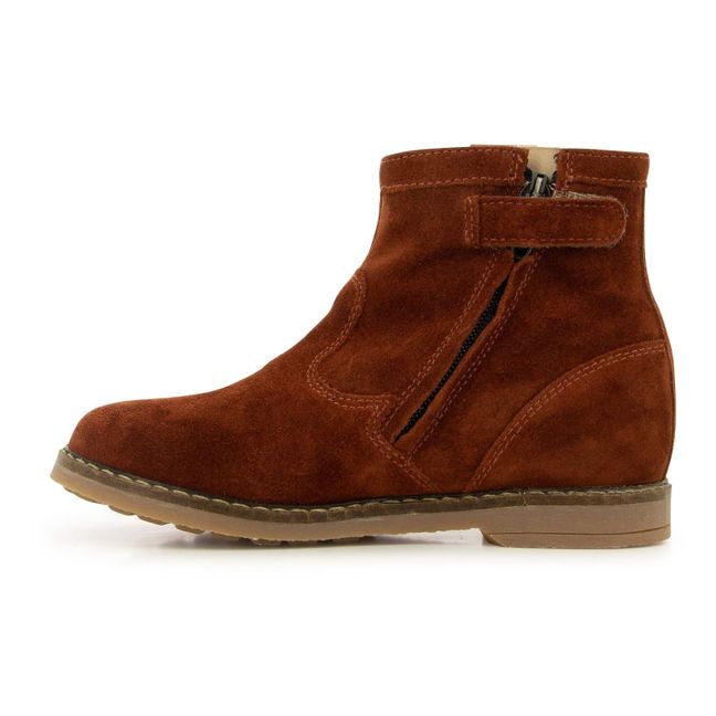 Trip Arty Suede Boots Brick red