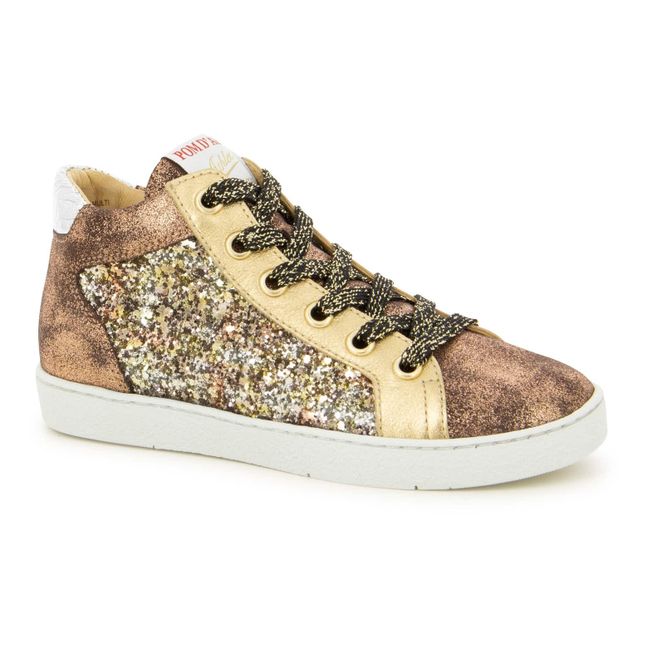 Zippy Sparkly Sneakers | Gold