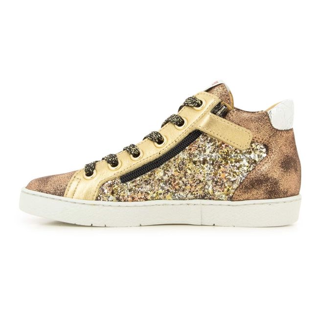 Zippy Sparkly Sneakers Gold
