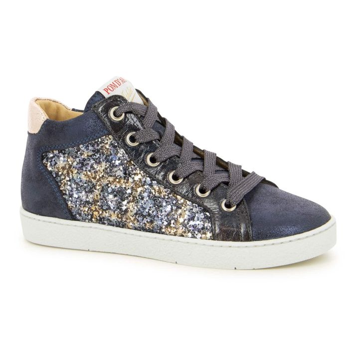 Top Zippy Sparkly Sneakers Navy blue- Product image n°1