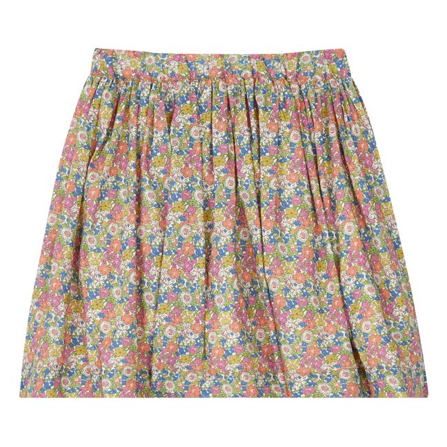 Suzon Exclusive Liberty Print Organic Cotton Skirt Rosa