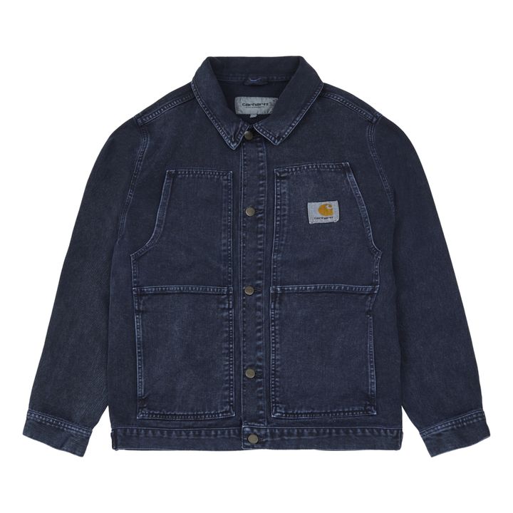 Organic Cotton Denim Jacket Navy blue- Product image n°0