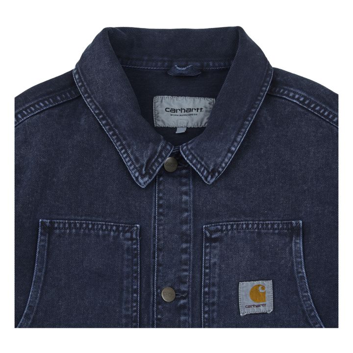 Organic Cotton Denim Jacket Navy blue- Product image n°1