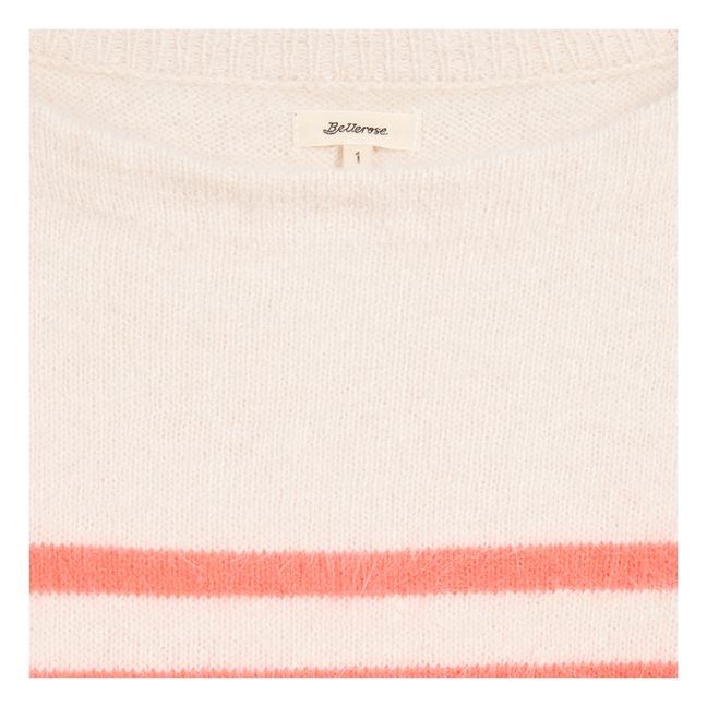 Dator Striped Angora Wool Jumper - Women’s Collection  | Pink
