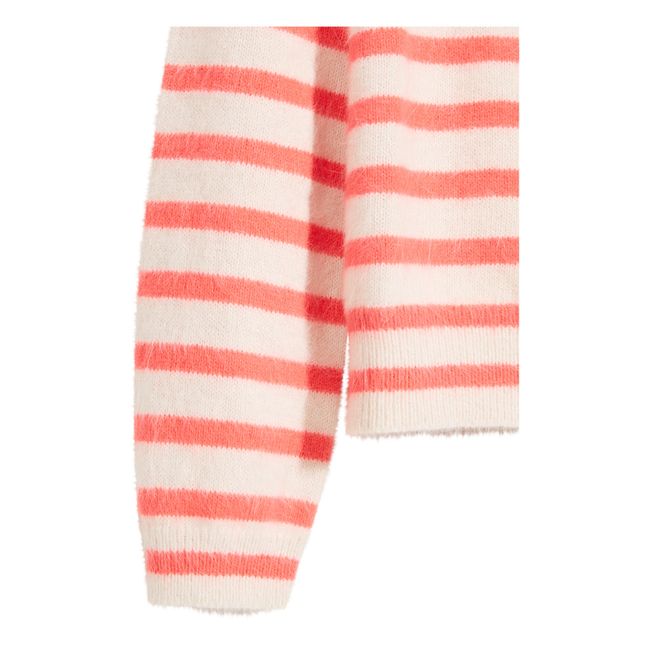 Dator Striped Angora Wool Jumper - Women’s Collection - Pink
