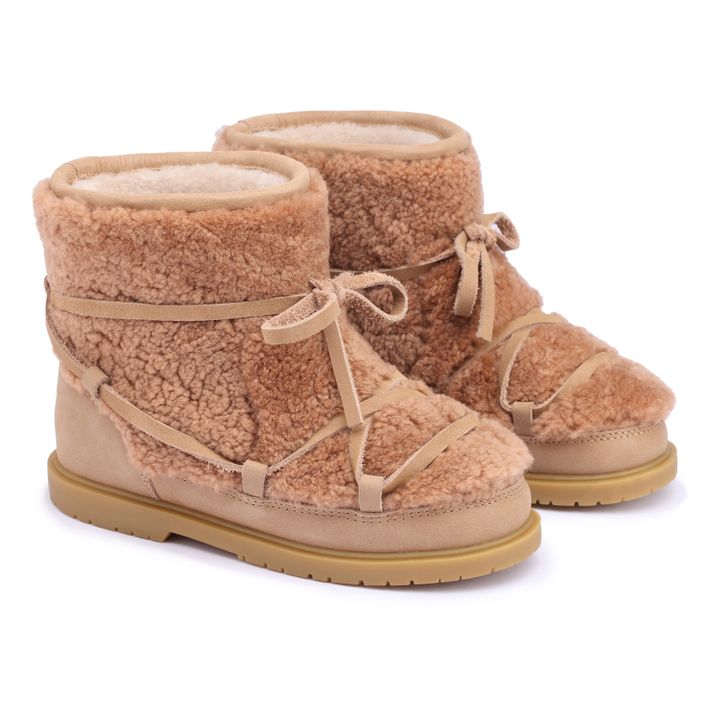 Inuka Fur-Lined Boots Beige- Imagen del producto n°0