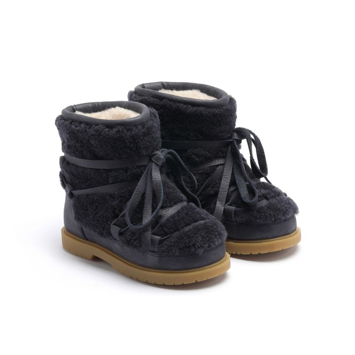 Inuka Fur-Lined Boots Azul Marino- Imagen del producto n°0