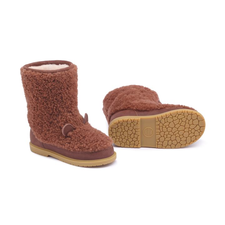 Irfi Bear Fur-Lined Boots Marrón- Imagen del producto n°4