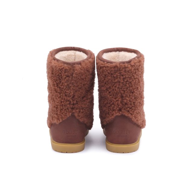 Irfi Bear Fur-Lined Boots Marrone