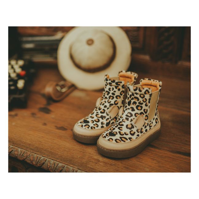 Thuru Leopard Boots | Brown