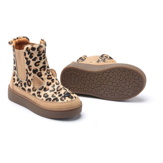 Thuru Leopard Boots Brown