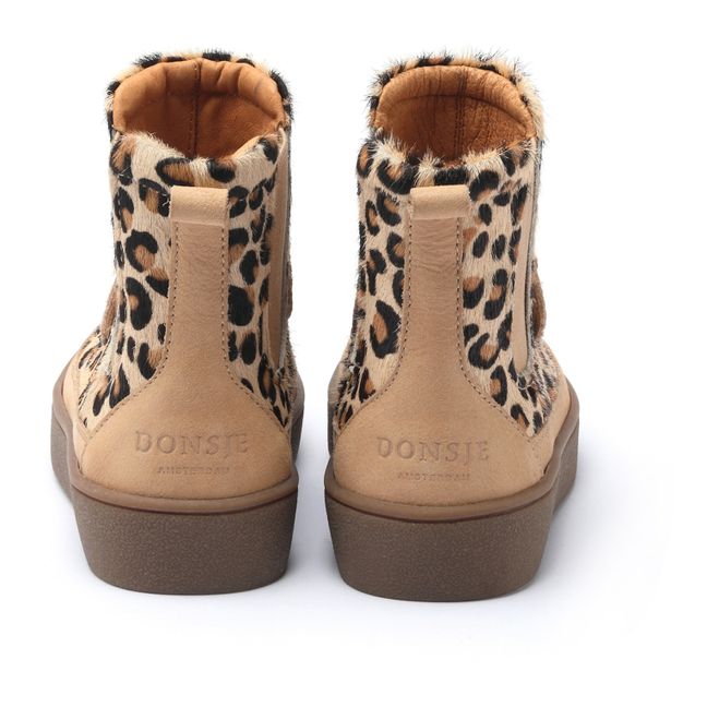Thuru Leopard Boots Brown