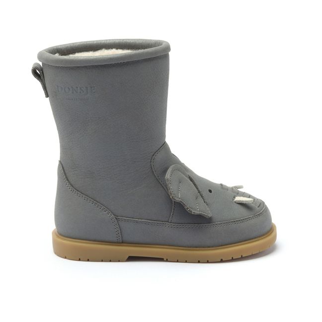 Wadudu Shearling-Lined Elephant Boots Grey