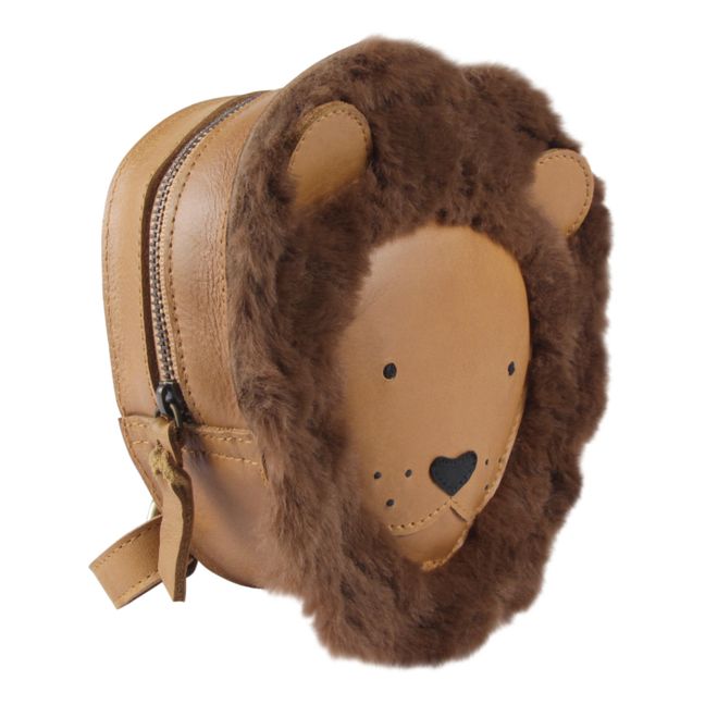 Lion Backpack Kamelbraun