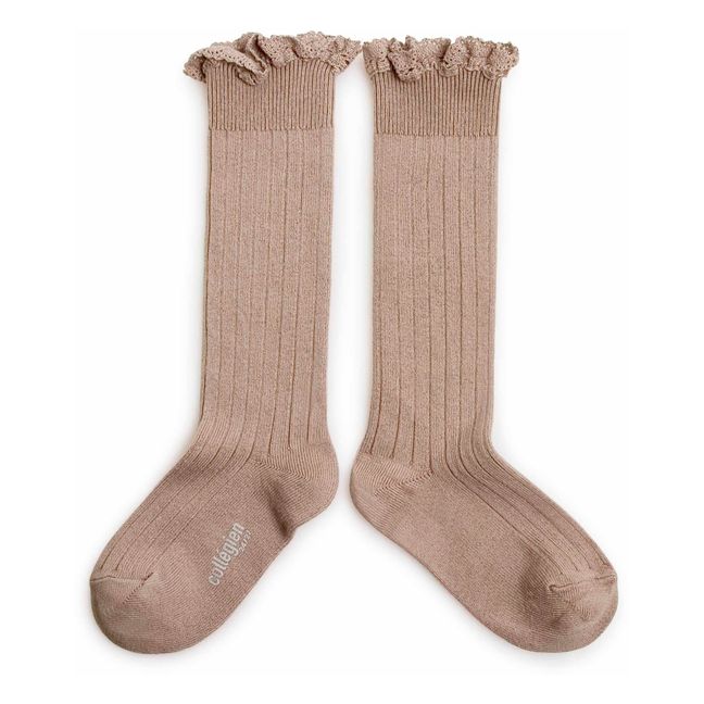 Chaussettes Joséphine Taupe