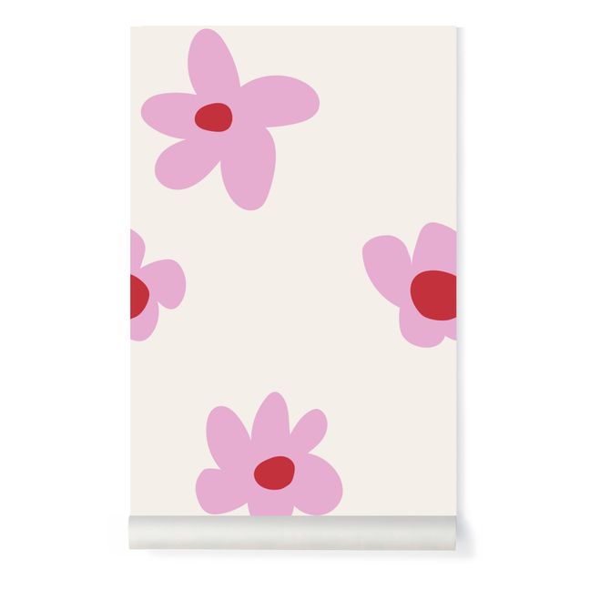 Flower Wallpaper - Mathilde Cabanas x Bonjourgeorges Rosa