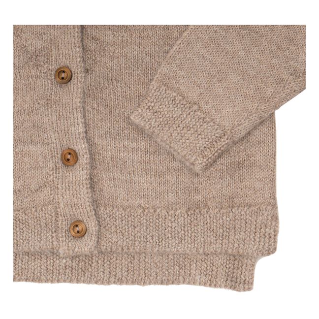 Cardigan in lana d'alpaca Kobenhavn | Beige