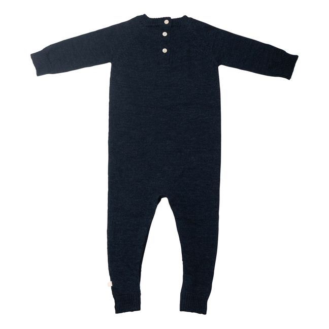 Daydream Merino Wool Jumpsuit | Navy blue