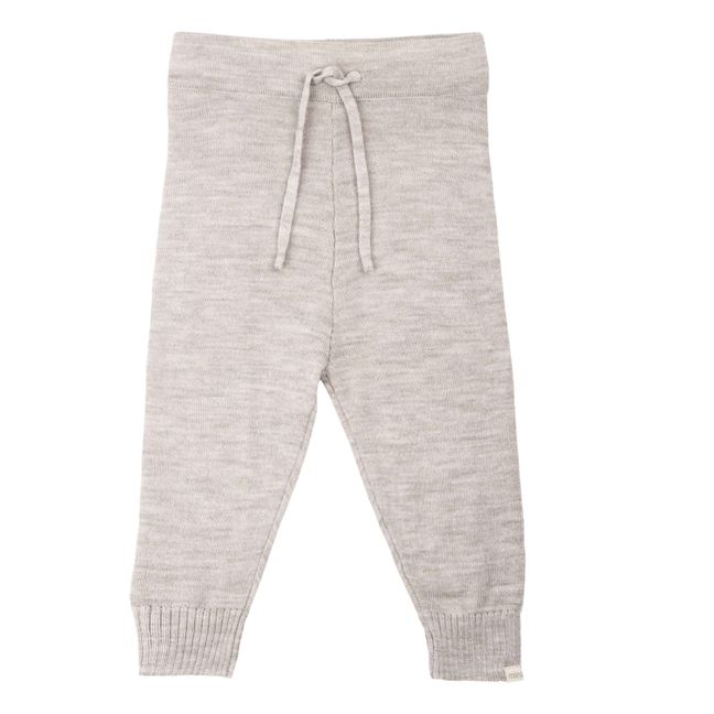 Denmark Merino Wool Harem Pants Light grey