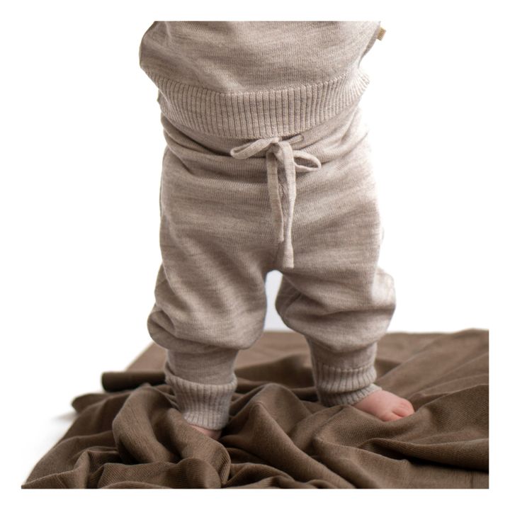 Denmark Merino Wool Harem Pants | Light grey- Product image n°1