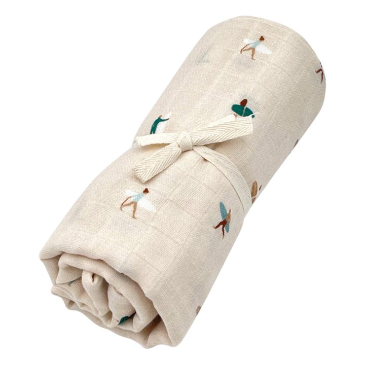 Cotton Muslin Swaddling Cloth | White- Product image n°0