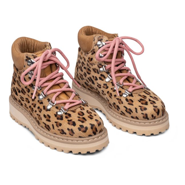 Roccia Vet Leopard Boots - Kids’ Collection - Beige