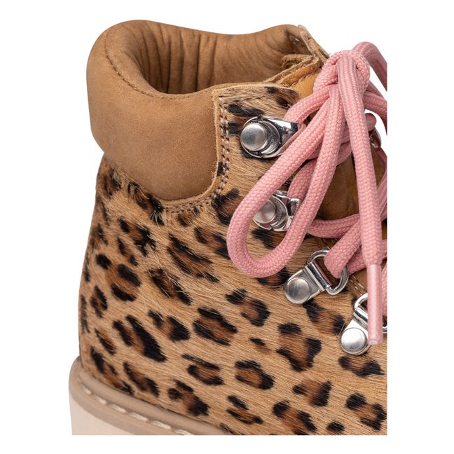 Roccia Vet Leopard Boots - Kids’ Collection  | Beige