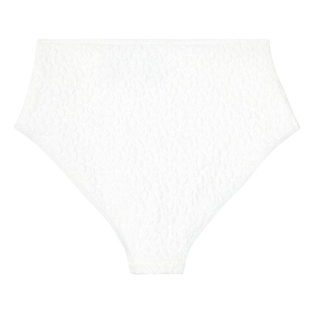 Braguita de bikini con textura Bellini | Blanco