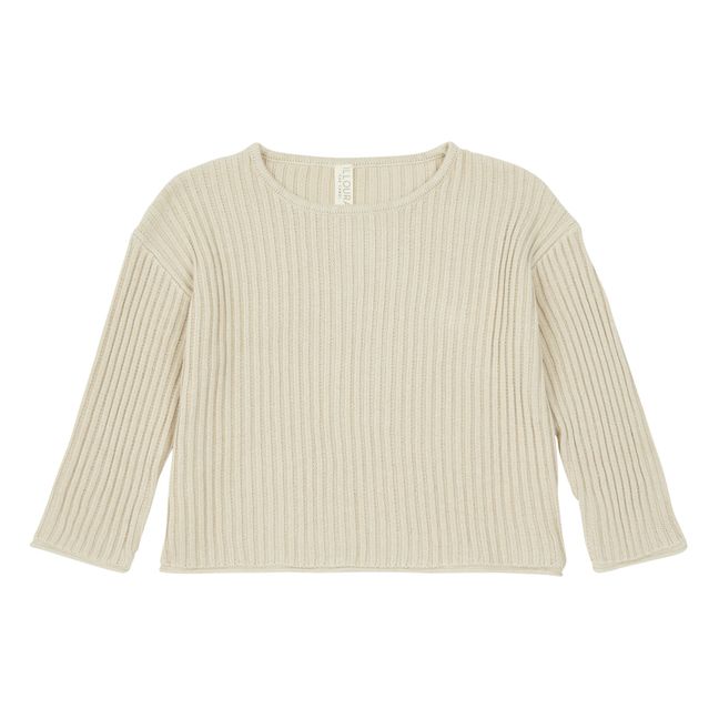 Pull Maille Côtelé | Beige