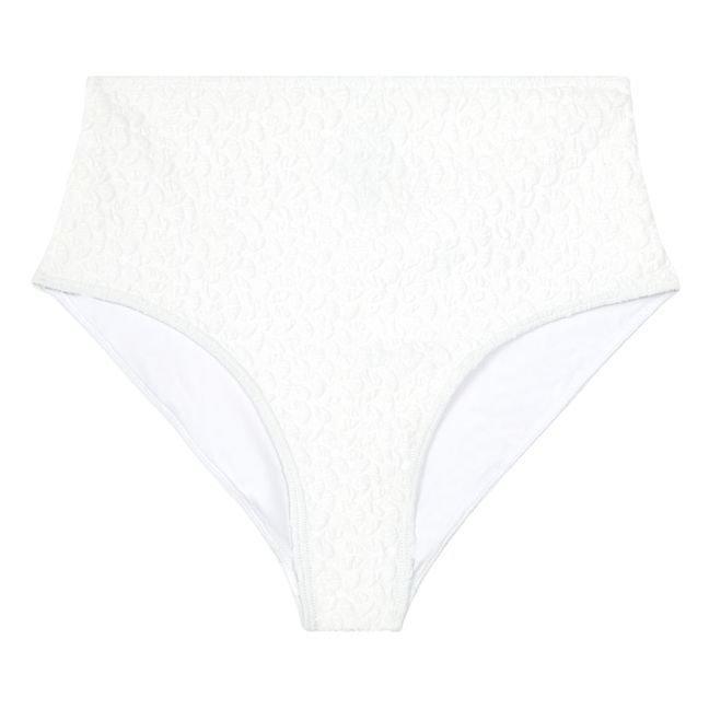 Texturierte Bikini-Strümpfe Bellini | Weiß