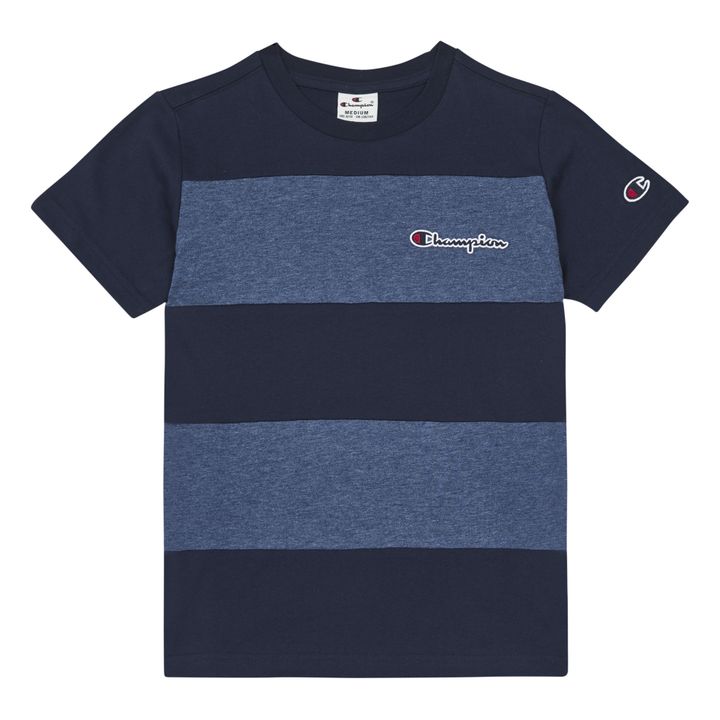 Two-Tone T-Shirt Navy blue- Product image n°0