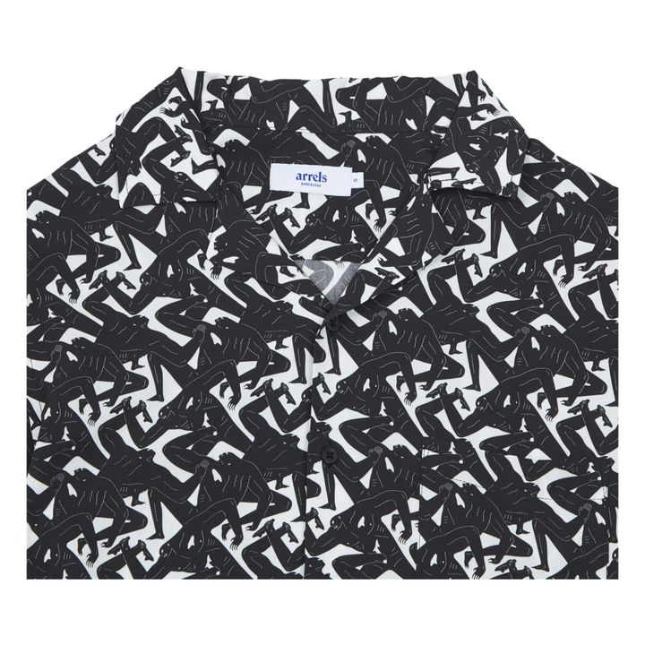 Recycled Fibre Shirt - Cleon Peterson x Arrels Collaboration  Nero- Immagine del prodotto n°1
