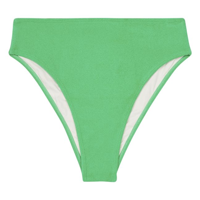 Chania Terry Cloth Bikini Bottoms Grün