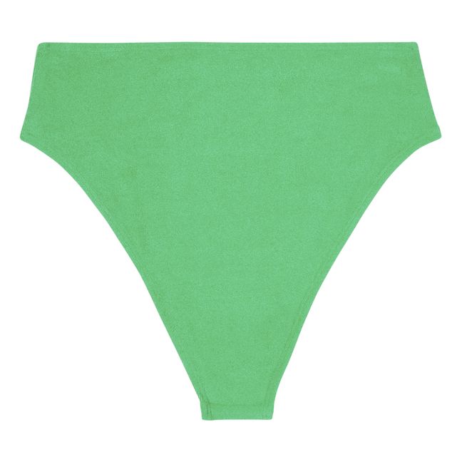 Chania Terry Cloth Bikini Bottoms Verde