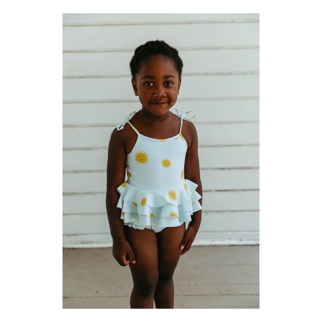Frill Swimsuit Green water