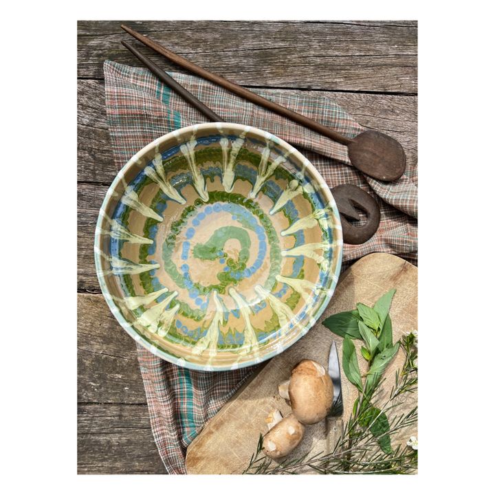 Ceramic Salad Bowl Green- Product image n°1