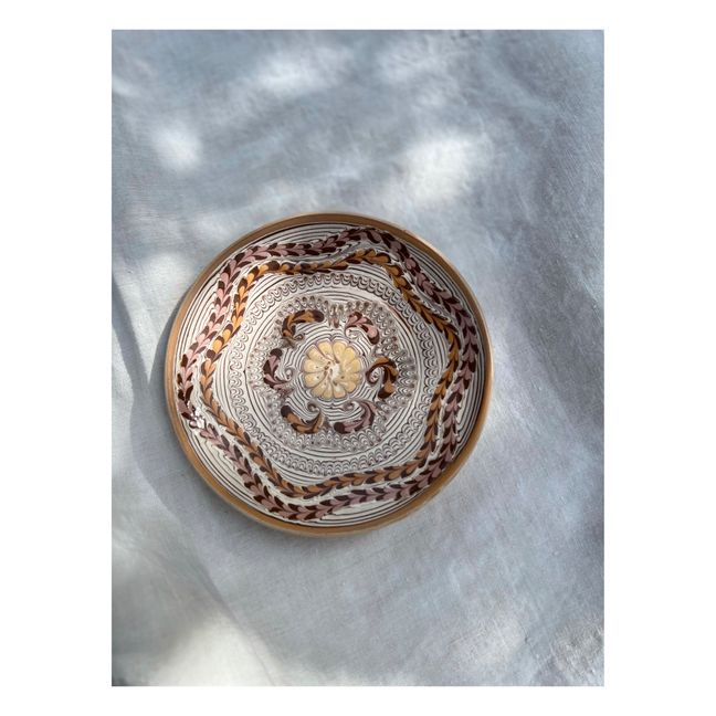 Assiette en céramique Rosaces