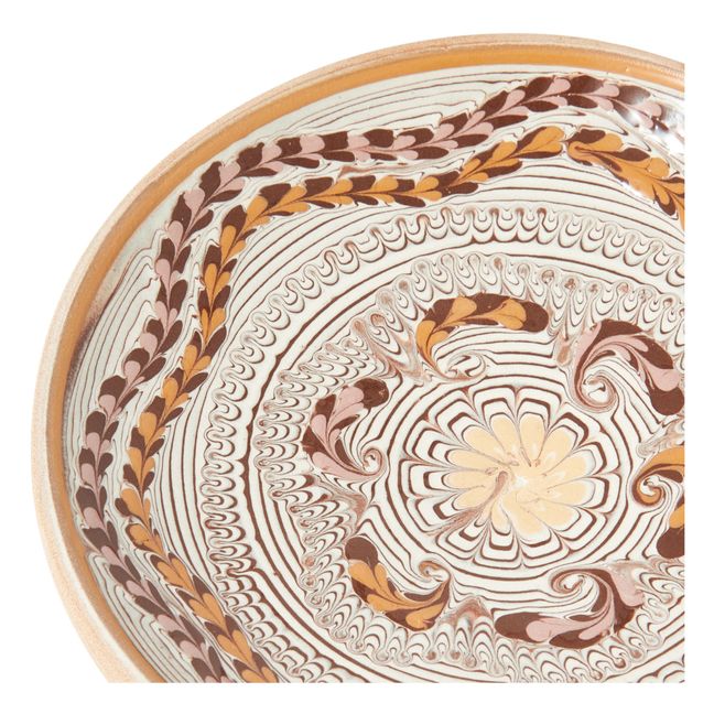 Assiette en céramique Rosaces