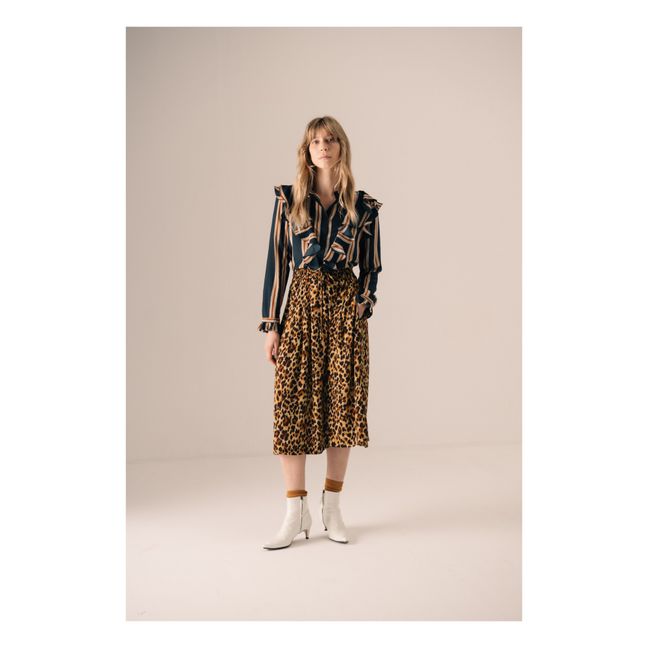 Tammy Fauve Midi Skirt Leopardo