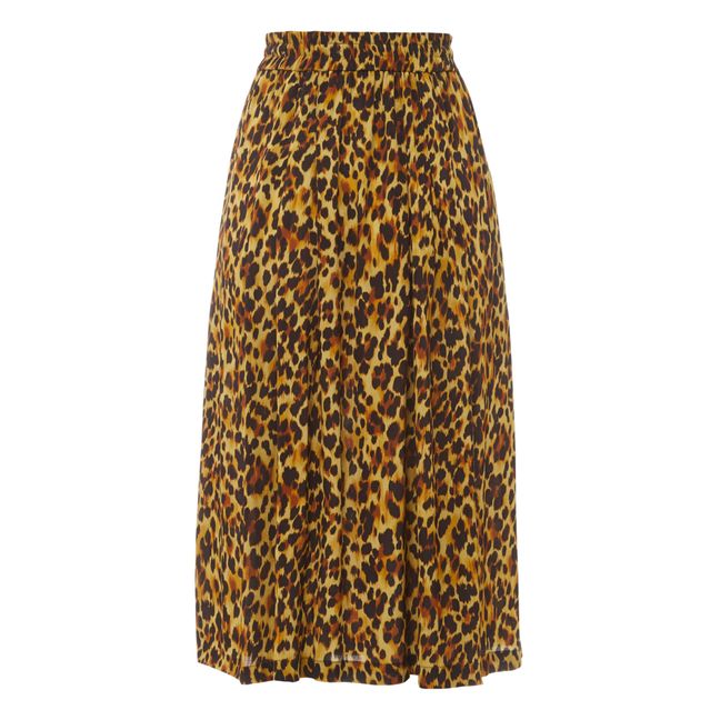 Tammy Fauve Midi Skirt Leopardo