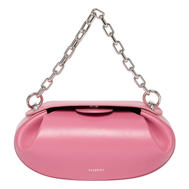 Dinner Roll Leather Bag | Pink