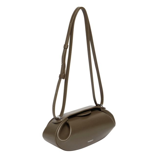 Dinner Roll Leather Bag | Marrone