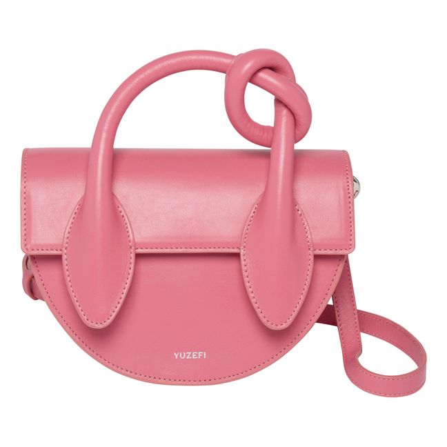 Pretzel Leather Bag | Rosa